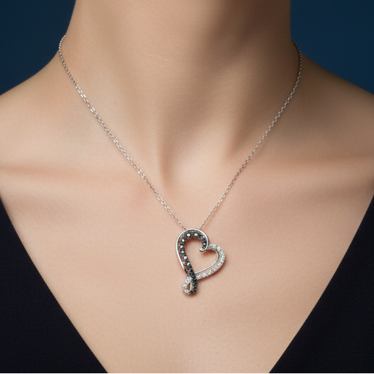 Infinity-Inspired Heart Necklace