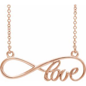 Infinity-Inspired Love Necklace or Center