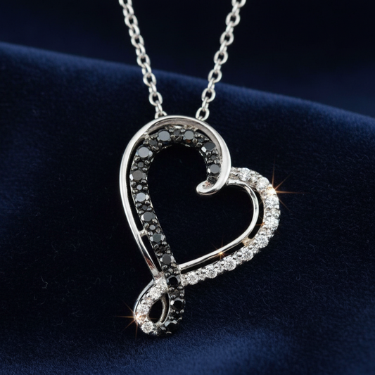 Infinity-Inspired Heart Necklace