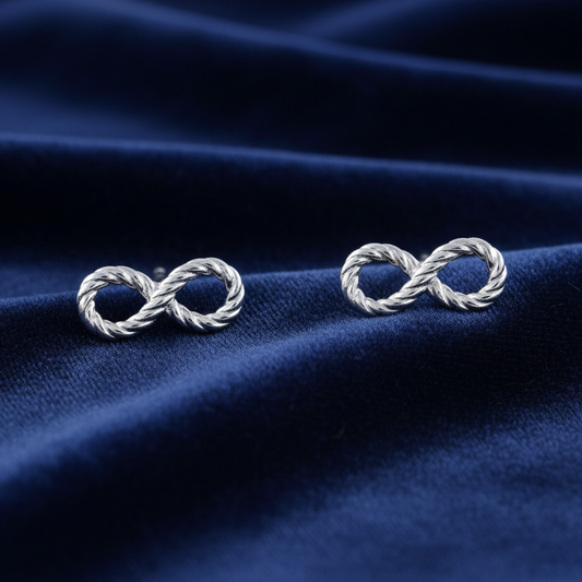 Infinity-Inspired Rope Earrings