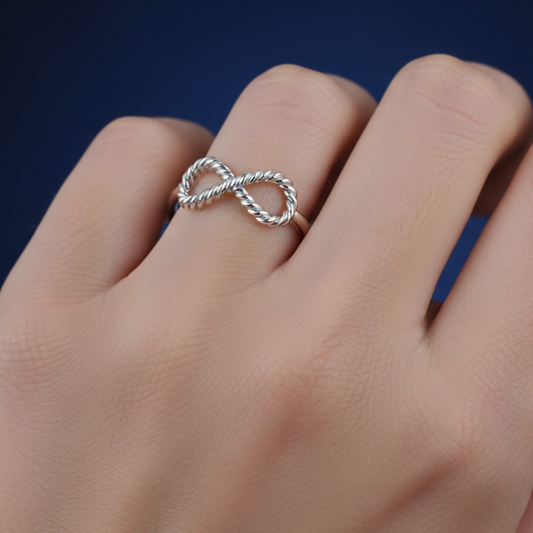 Infinity-Inspired Rope Ring