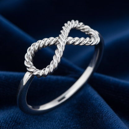 Infinity-Inspired Rope Ring