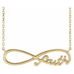 Infinity-Inspired Faith Necklace or Center