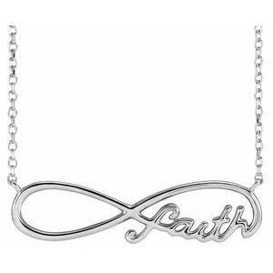 Infinity-Inspired Faith Necklace or Center